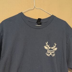 Buck Snort Saloon Sphinx Park Colorado Biker Bob Blue T-Shirt Size Large